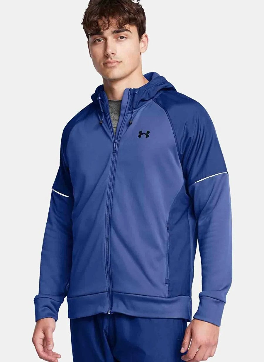 Felpa con cappuccio e zip intera Armour Fleece® Storm da uomo