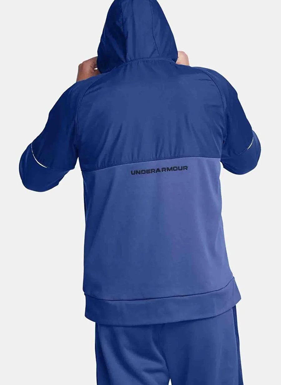 Felpa con cappuccio e zip intera Armour Fleece® Storm da uomo