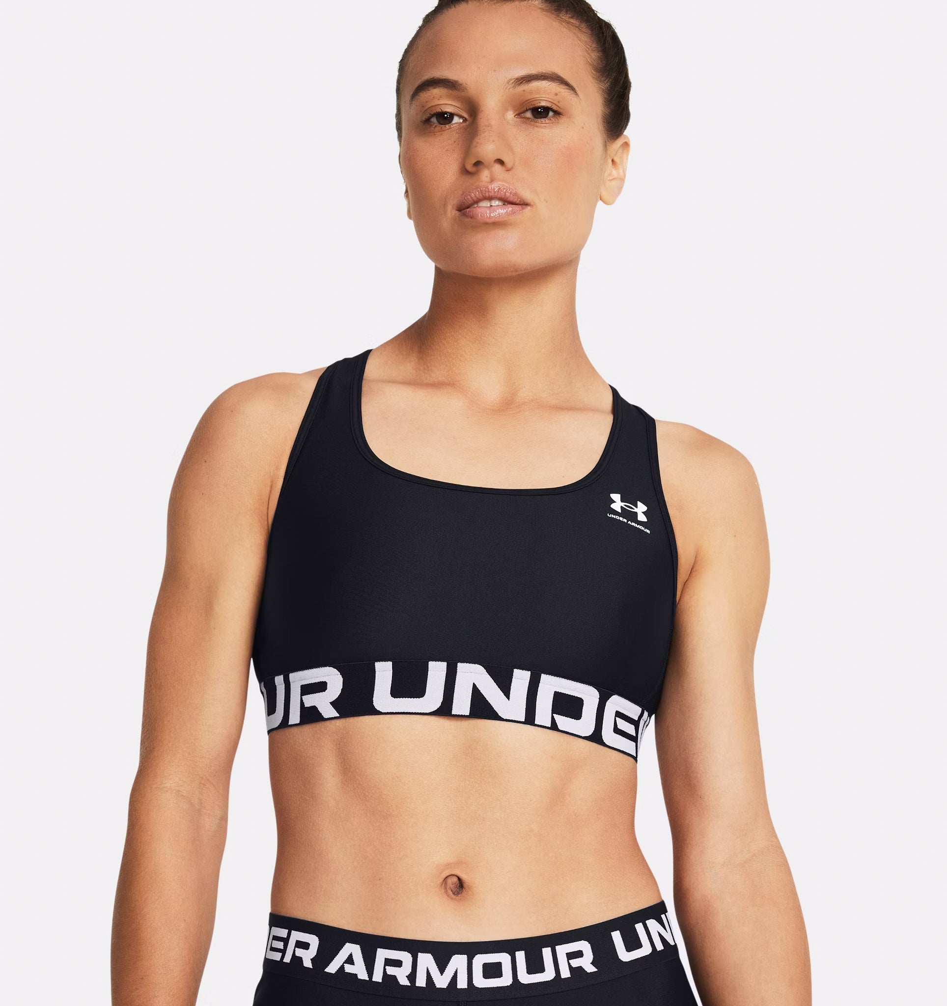Reggiseno sportivo HeatGear® Armour Mid Branded da donna