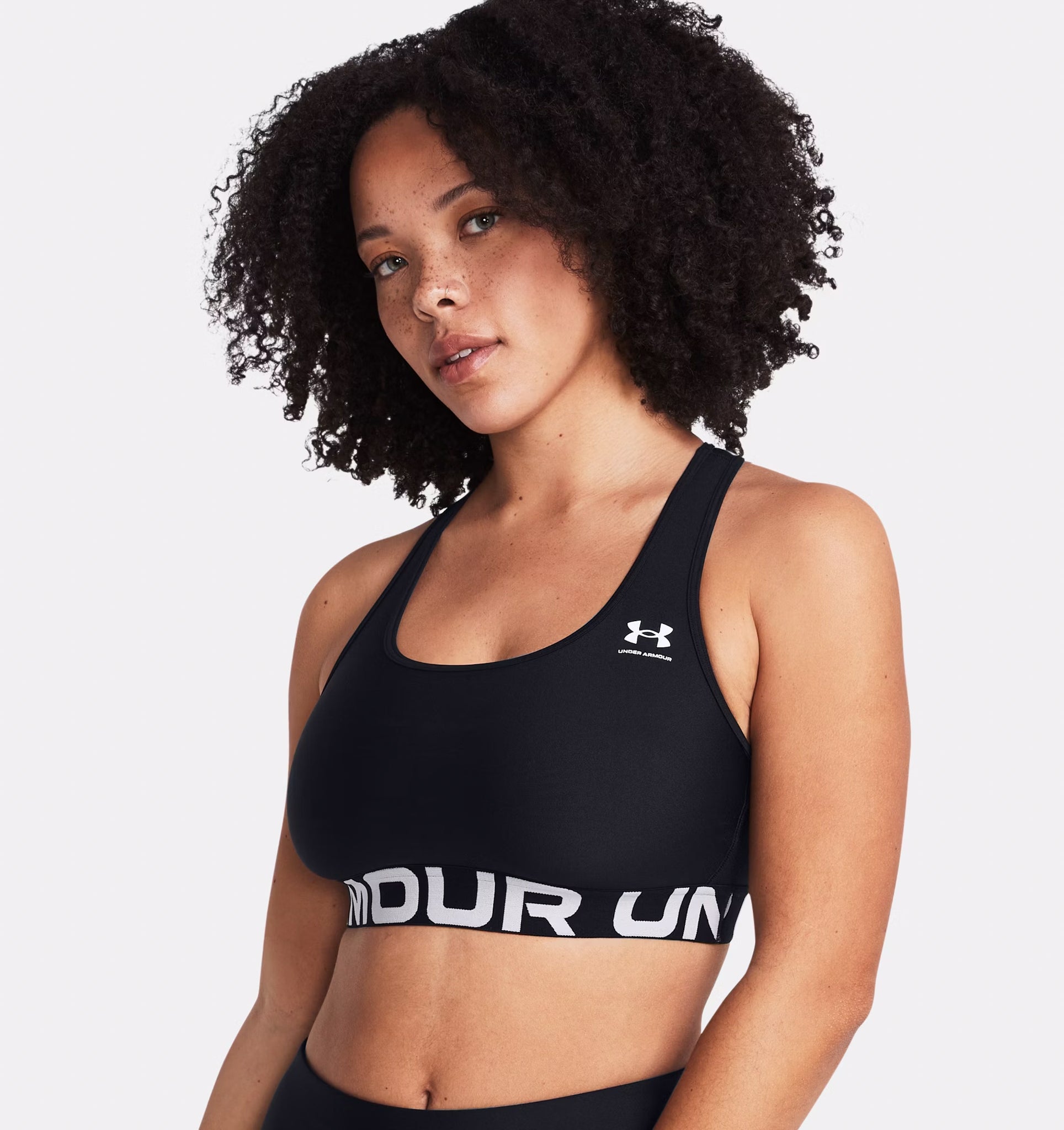 Reggiseno sportivo HeatGear® Armour Mid Branded da donna