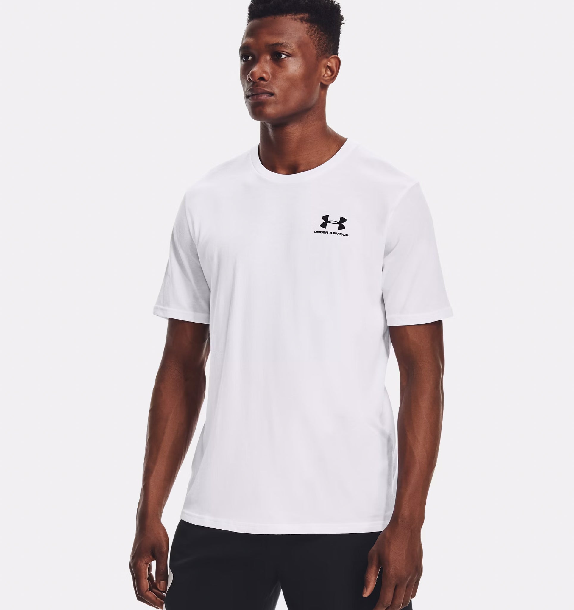 Maglia a manica corta UA Left Chest Logo da uomo
