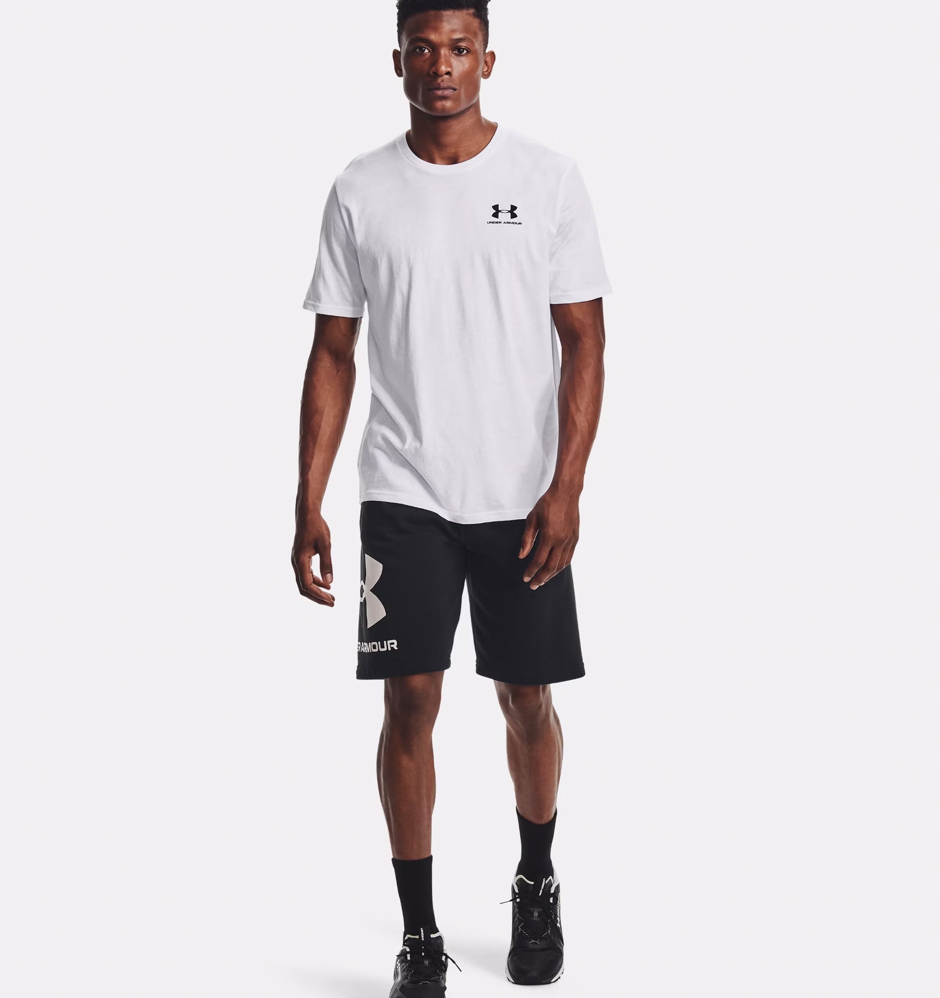 Maglia a manica corta UA Left Chest Logo da uomo