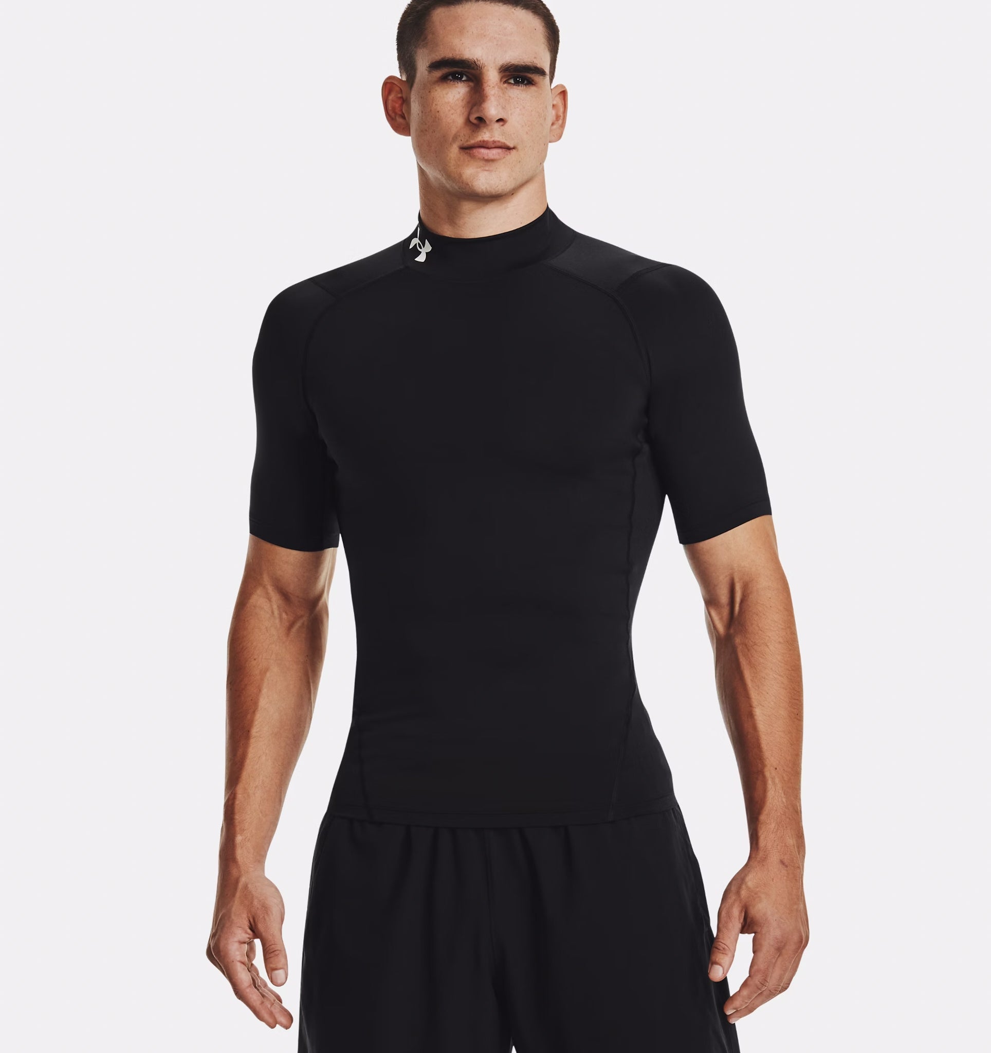 Maglia a maniche corte HeatGear® Compression Mock da uomo