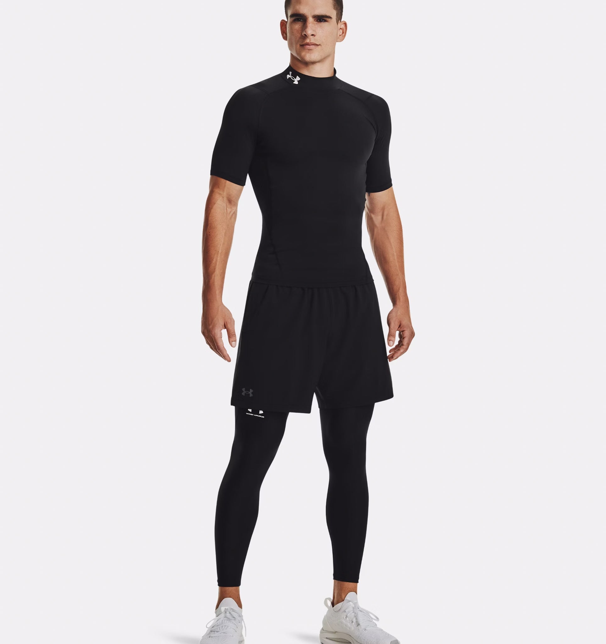 Maglia a maniche corte HeatGear® Compression Mock da uomo