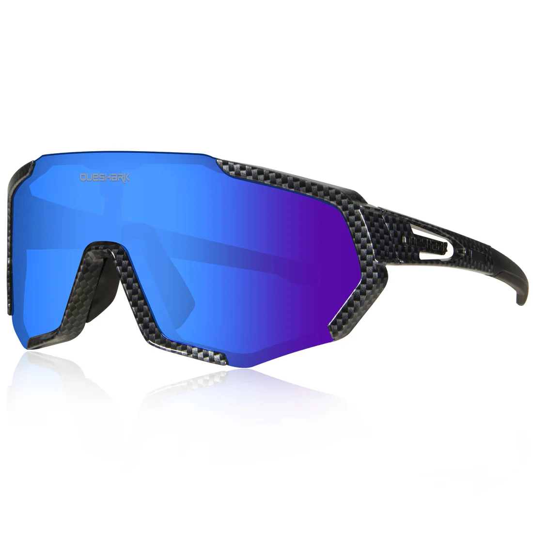 Occhiali Beach Volley Queshark - QE48 Carbon Fiber Black Polarized