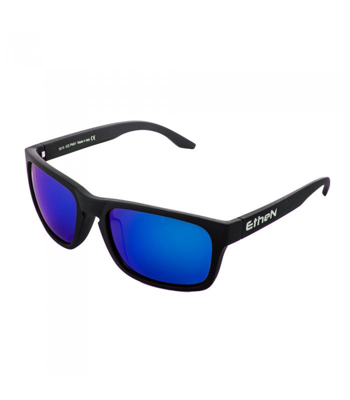 Occhiali Beach Volley Ethen - ICE nero mat/lente blu