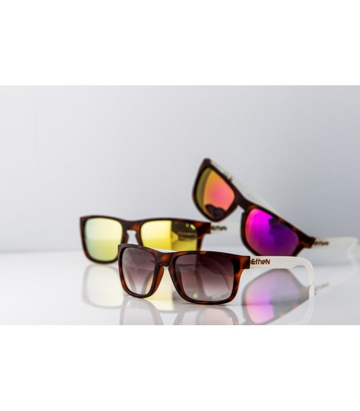 Occhiali Beach Volley Ethen - ICE nero mat/lente viola