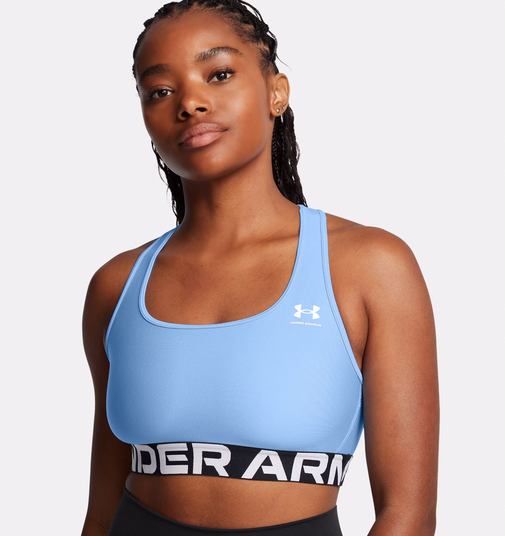 Reggiseno sportivo HeatGear® Armour Mid Branded da donna